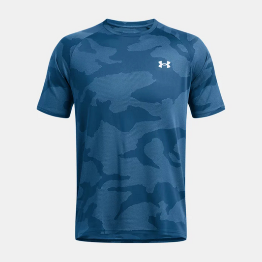 UA JACQUARD VELOCITY T-SHIRT - VARSITY BLUE