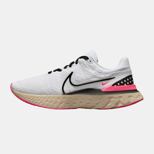 REACT FLYKNIT 3'S - WHITE / PINK